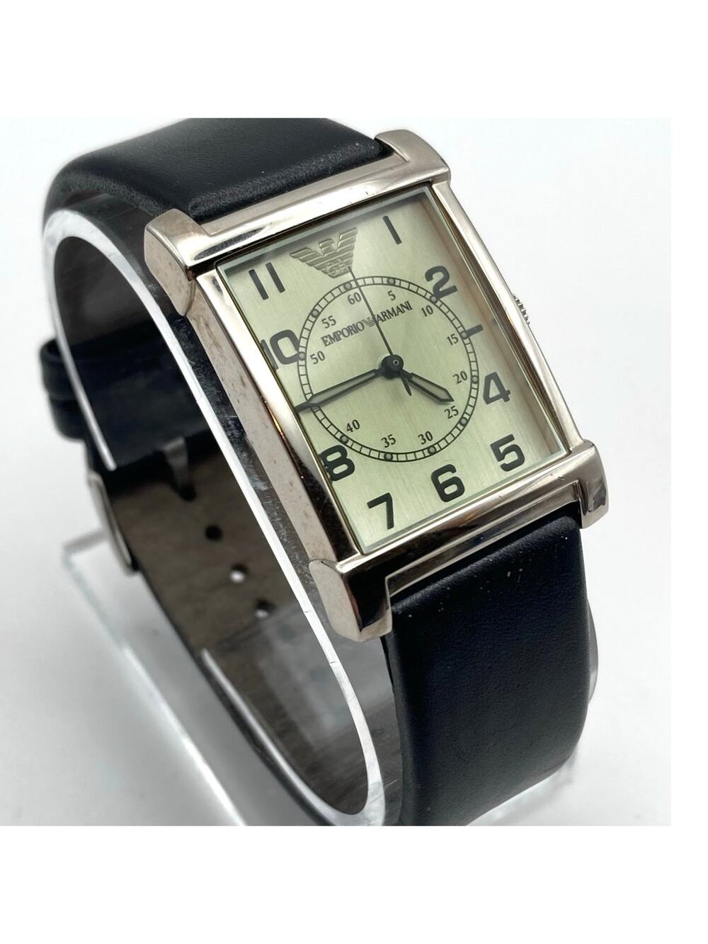 Emporio Armani AR-0211 Men's Military Tank Style Watch 26mm - New Battery WR